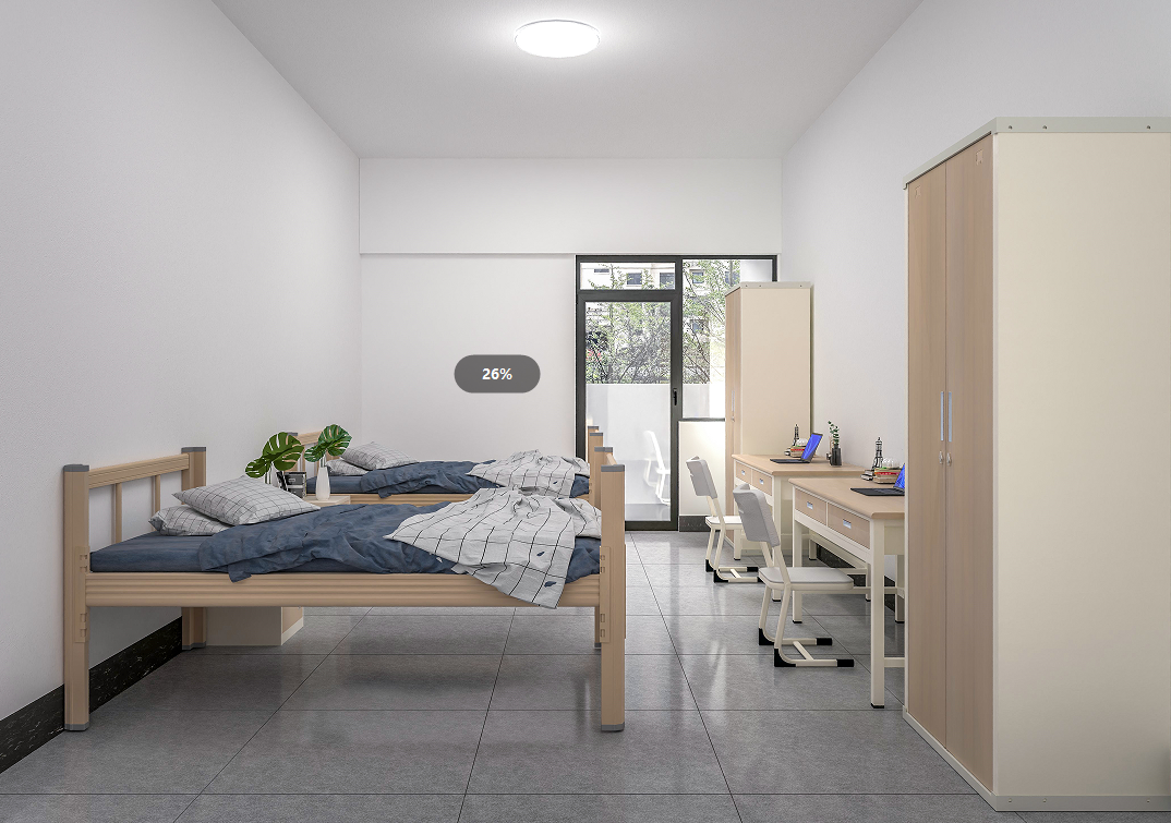 1.5米单层铁床D1003