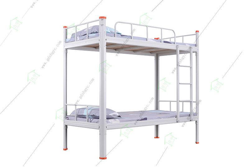四人间配置方案一：2张上下铺铁床