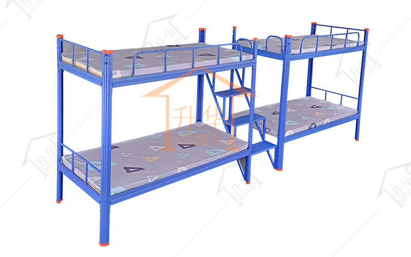 连体双层铁床俯瞰图